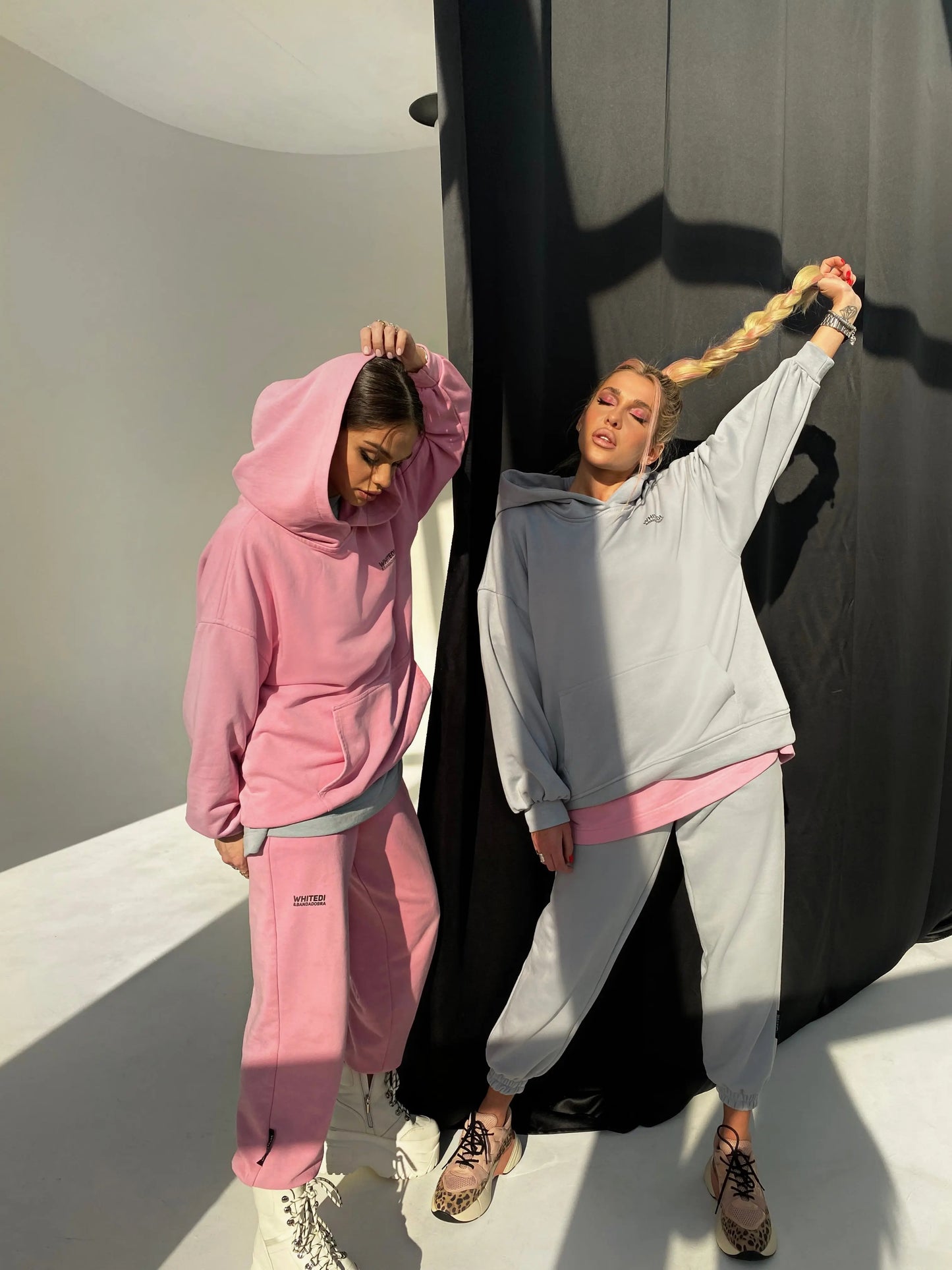 Oversize Sport Suit Black WHITEDI