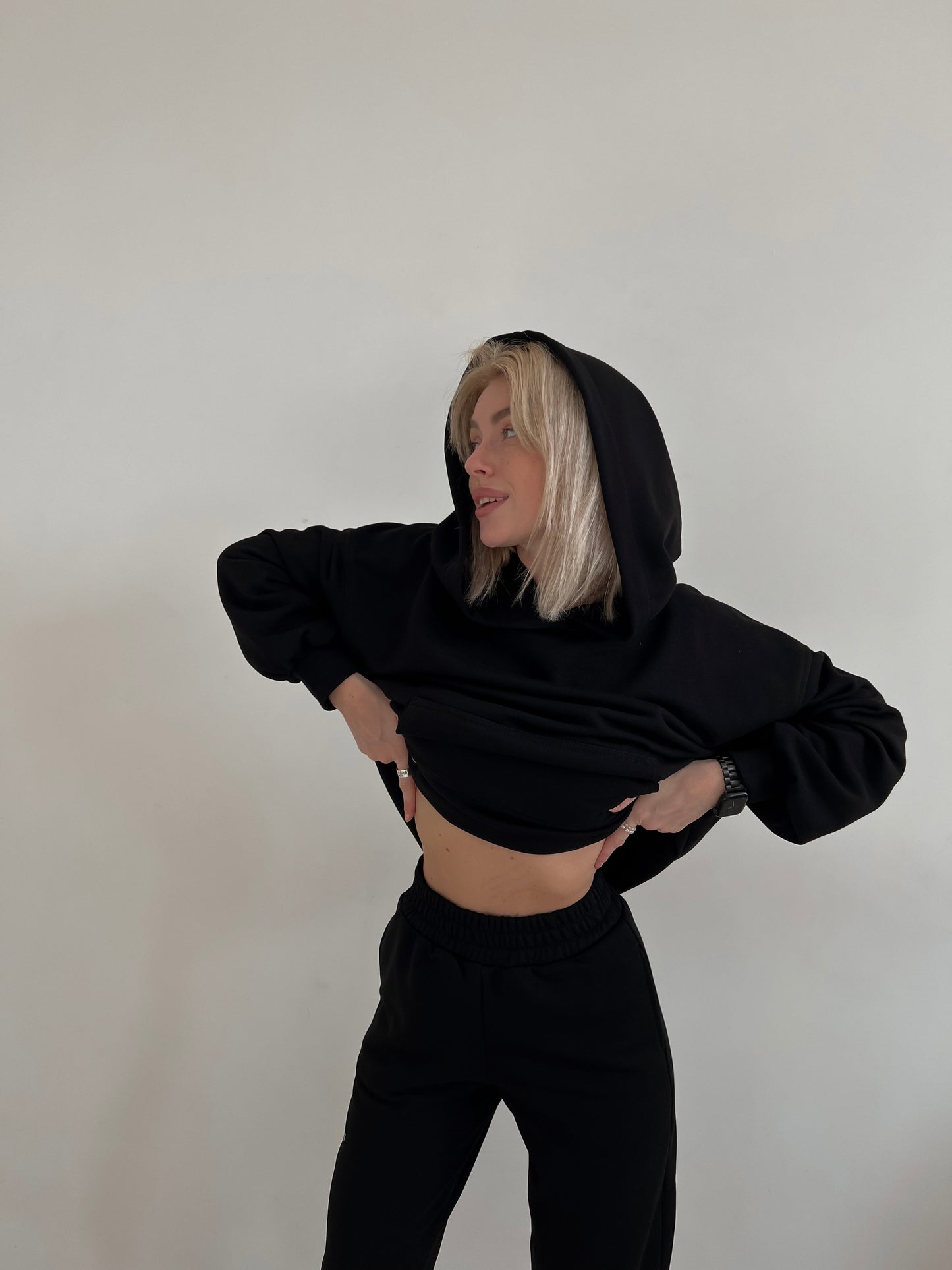 Oversize Sport Suit Black