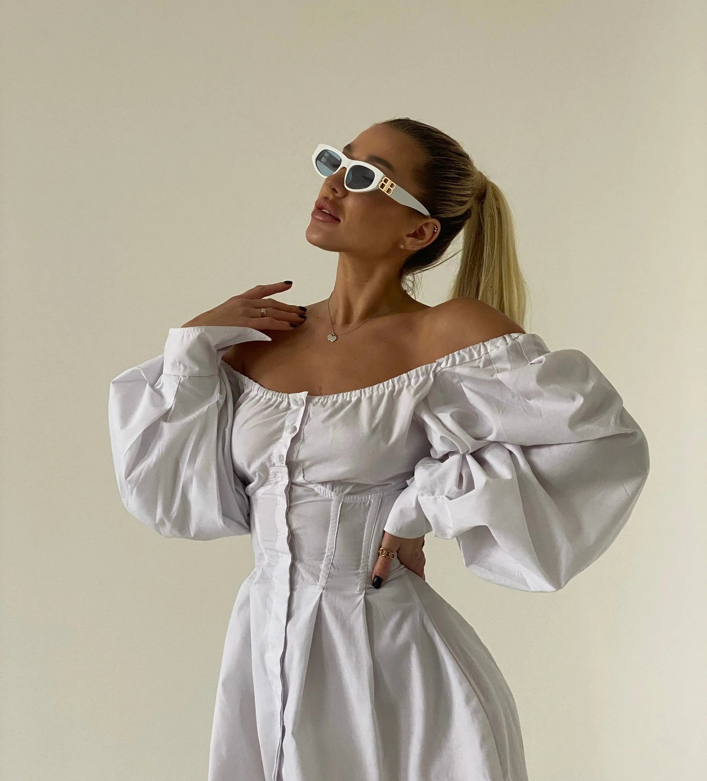 Corset Dresses WHITEDI