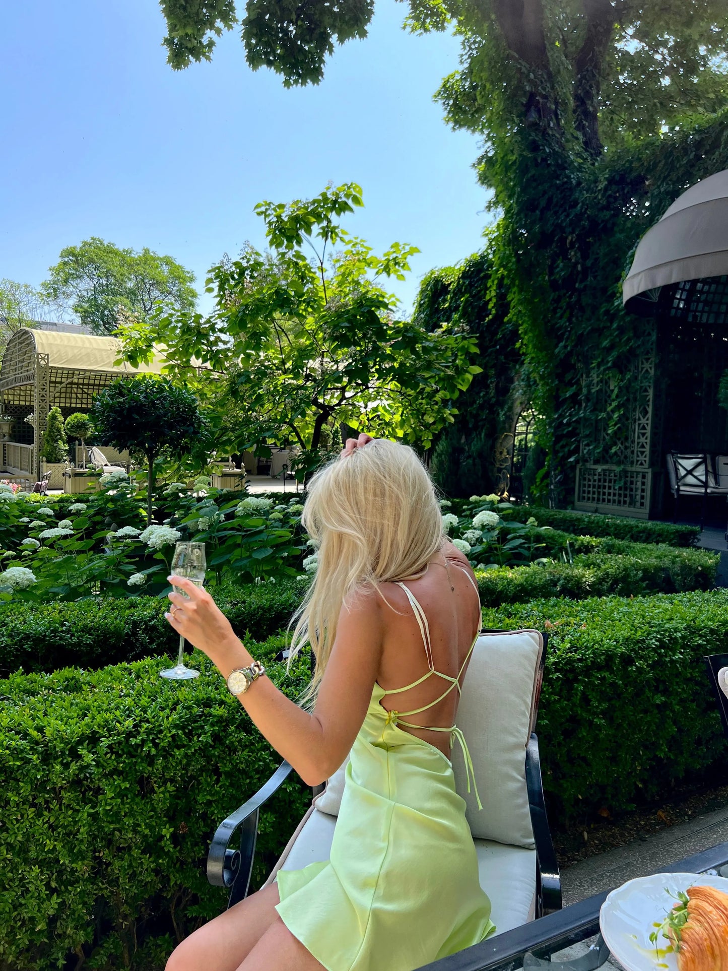Lime Mini Dress Whitedi
