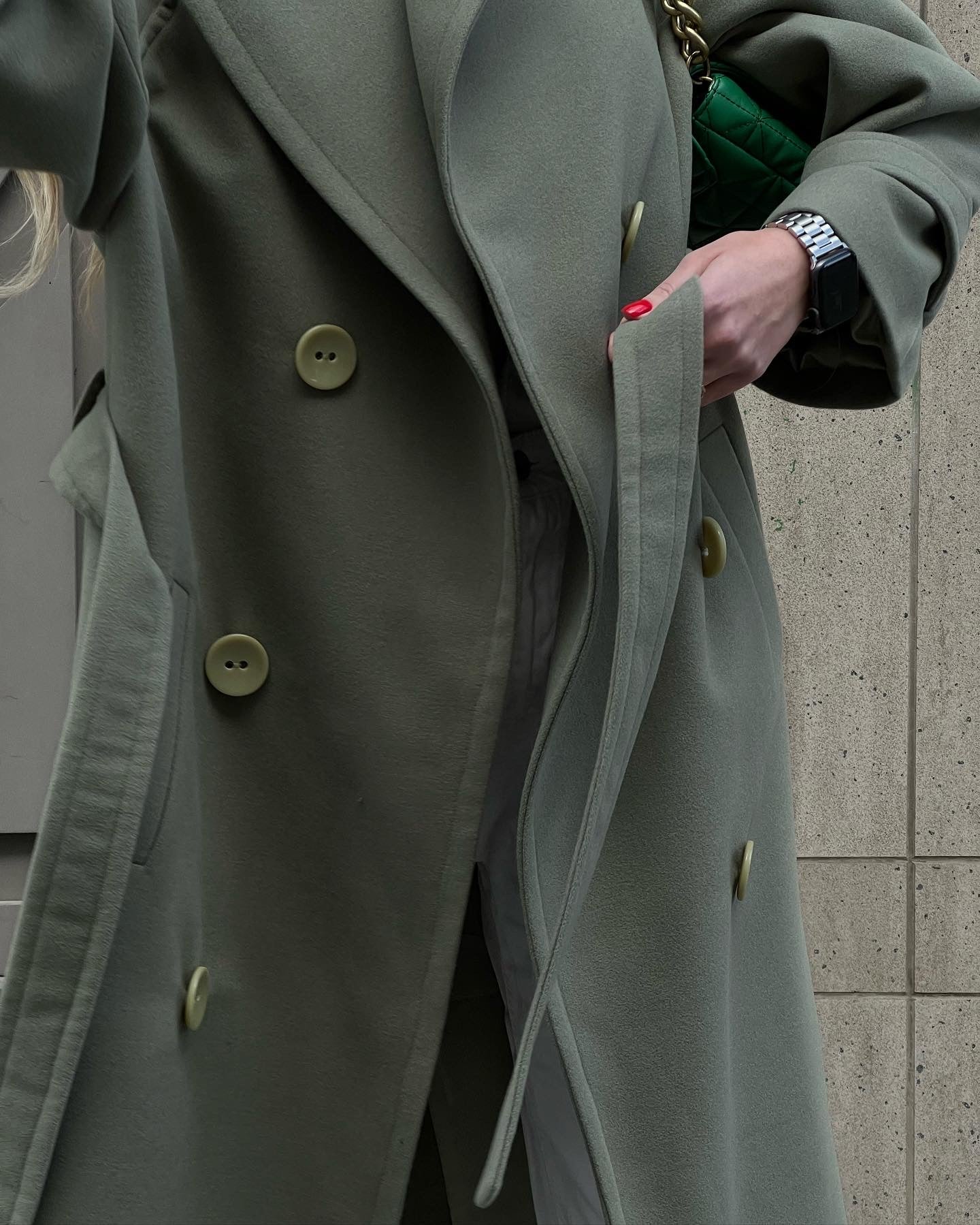 Cashmere Asparagus Coat