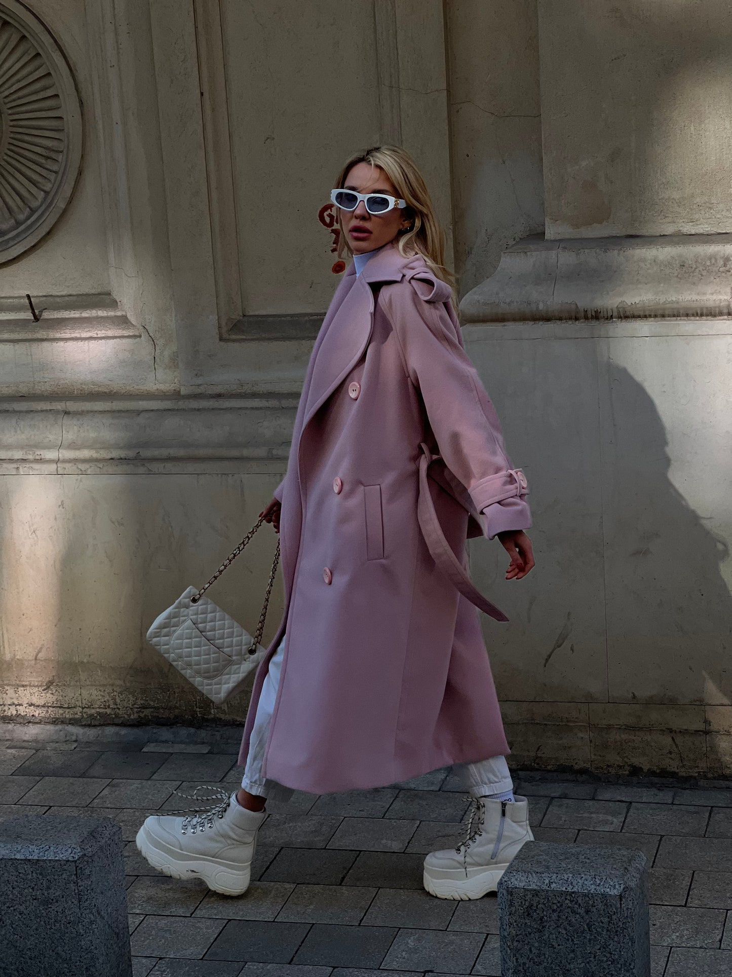 Cashmere Light Pink Coat