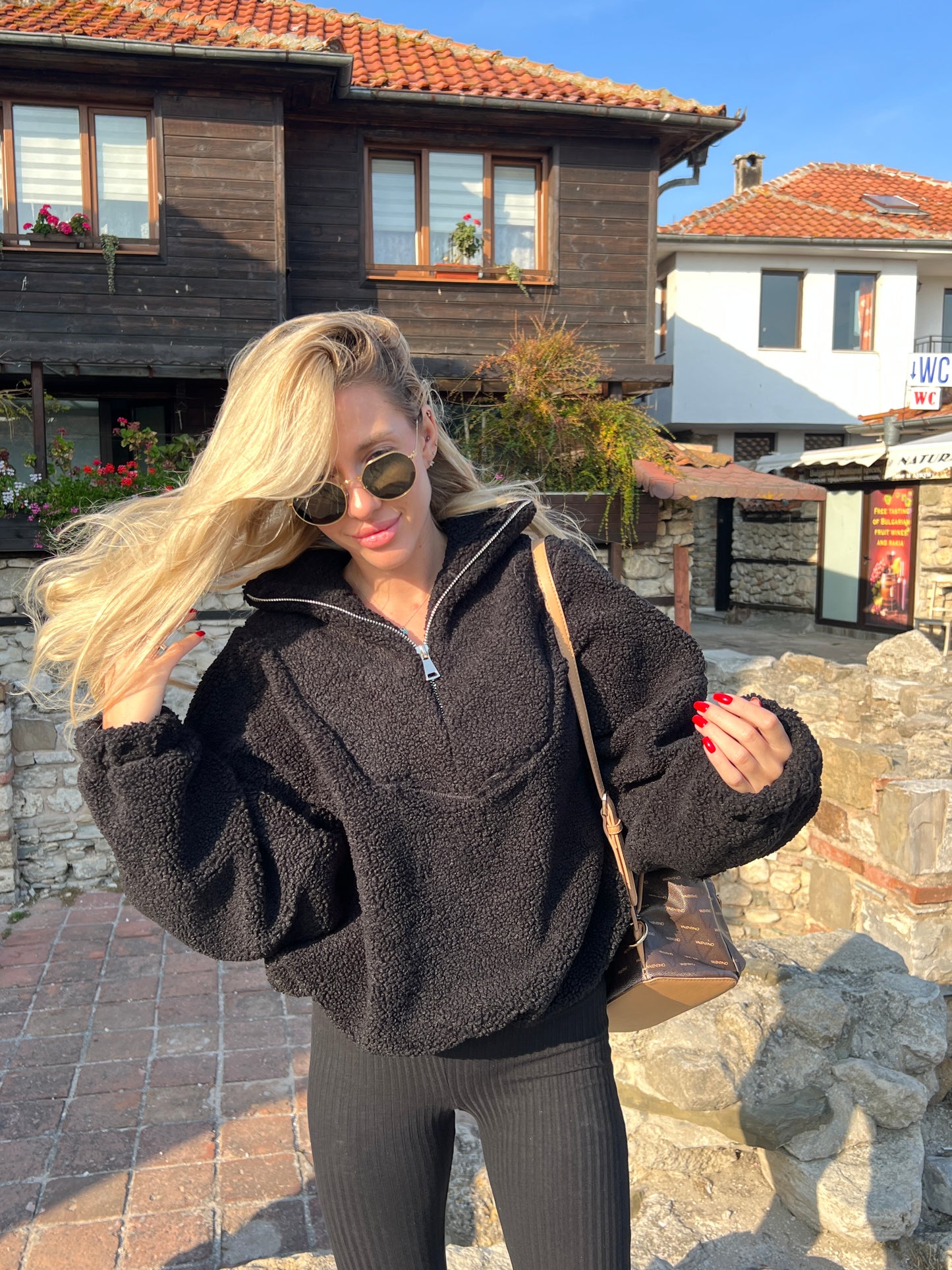 Black Teddy Sweatshirt