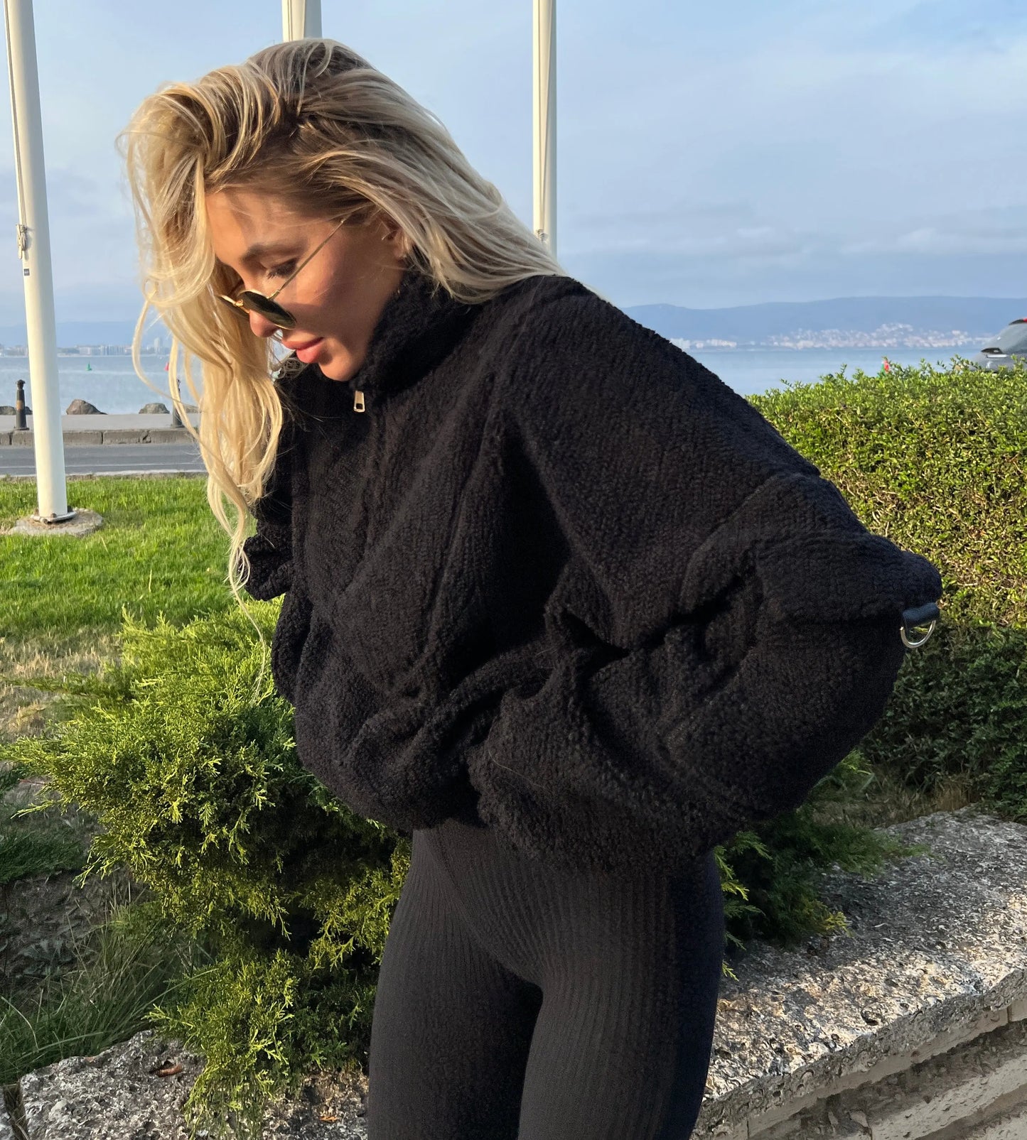 Brown Teddy Sweatshirt Whitedi