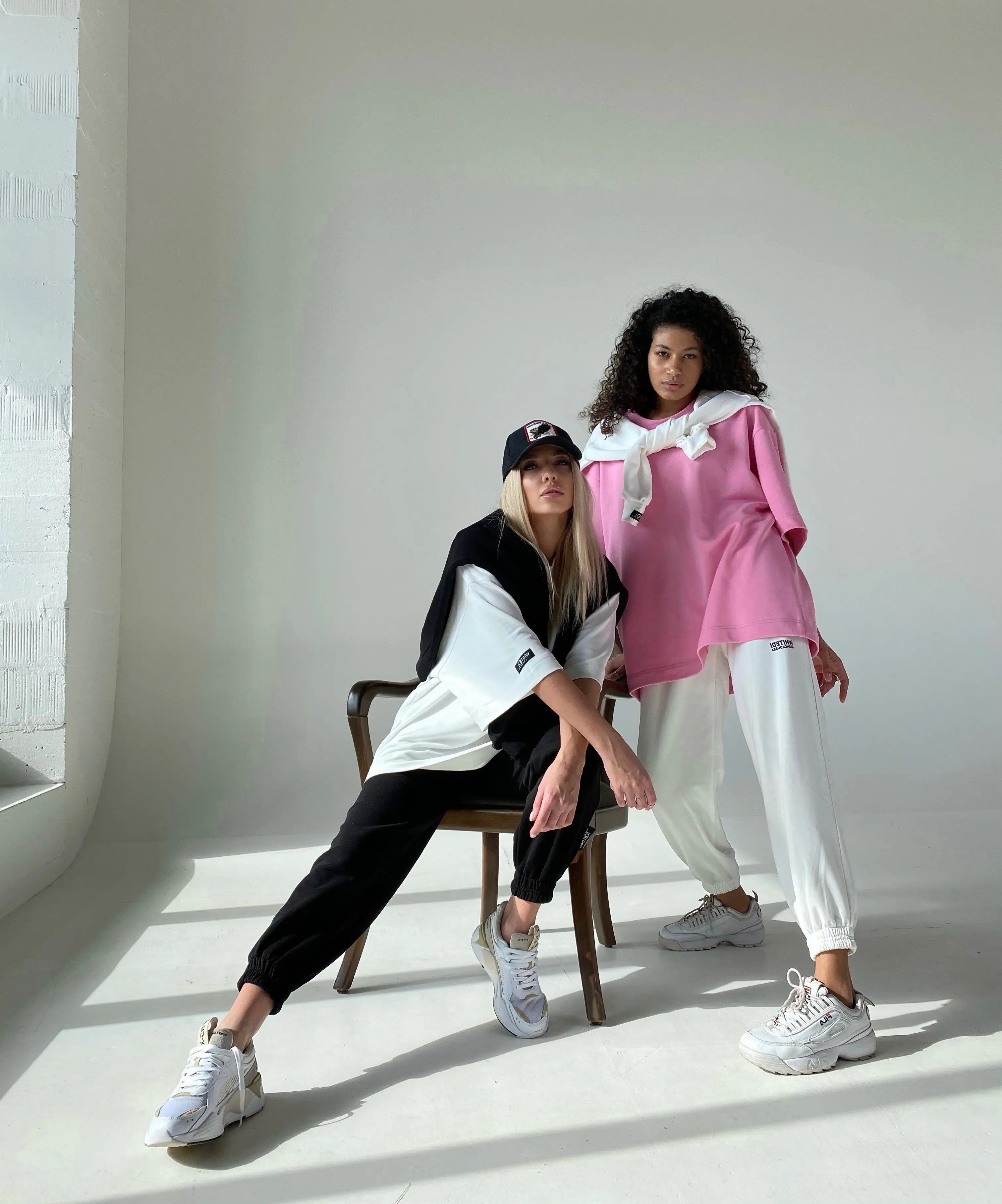 Oversize Sport Suit Black WHITEDI