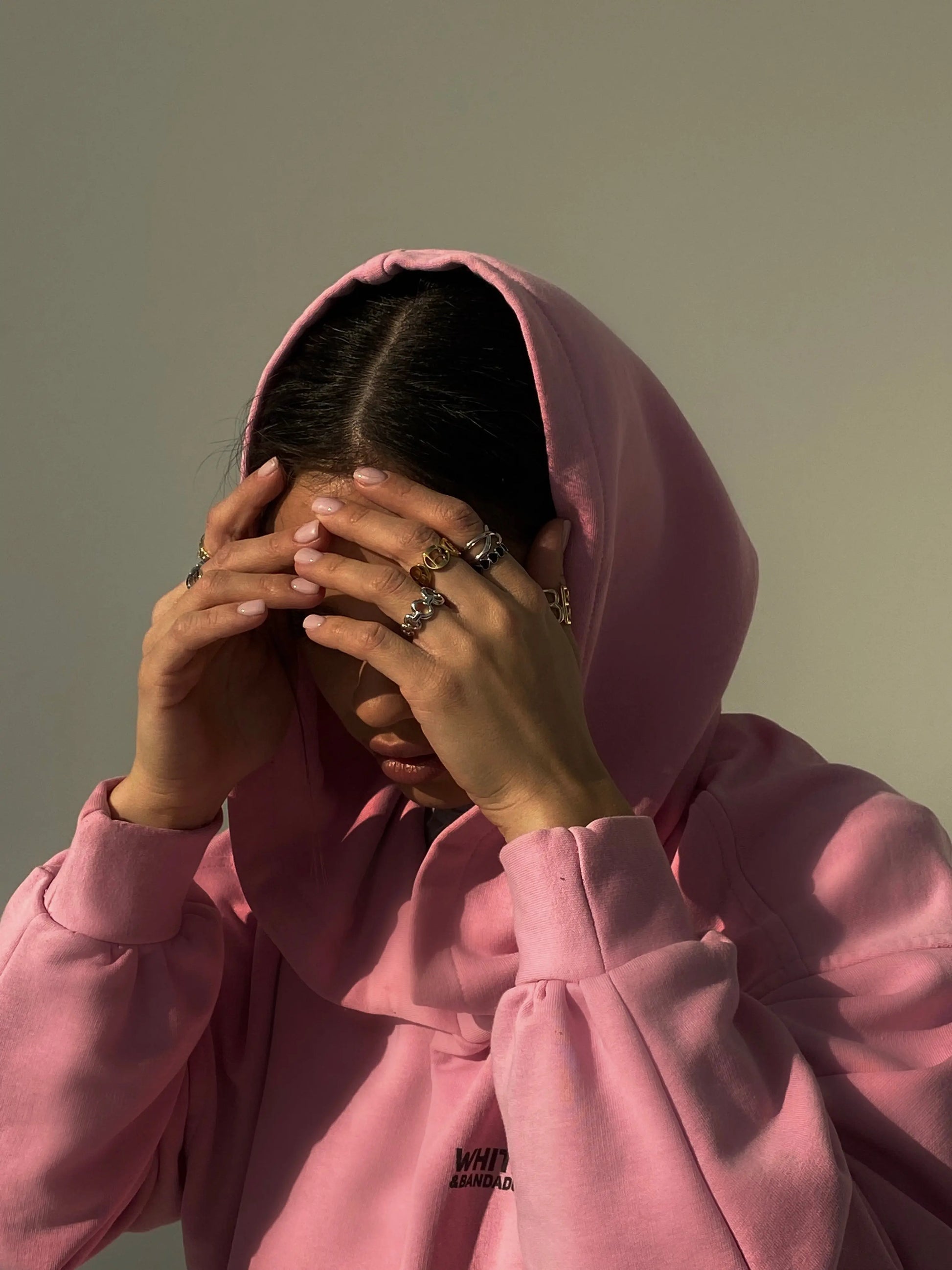 Oversize Sport Suit Pink WHITEDI
