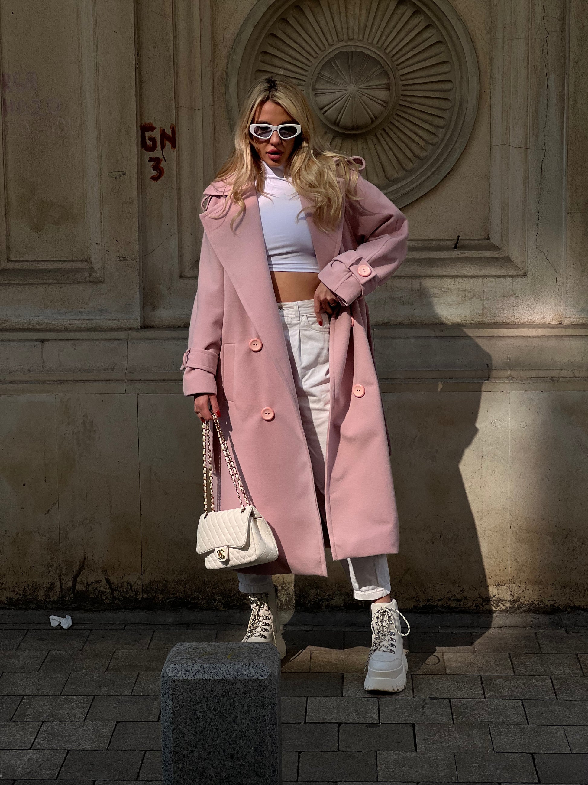 Cashmere Light Pink Coat