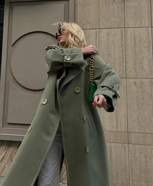 Cashmere Asparagus Coat