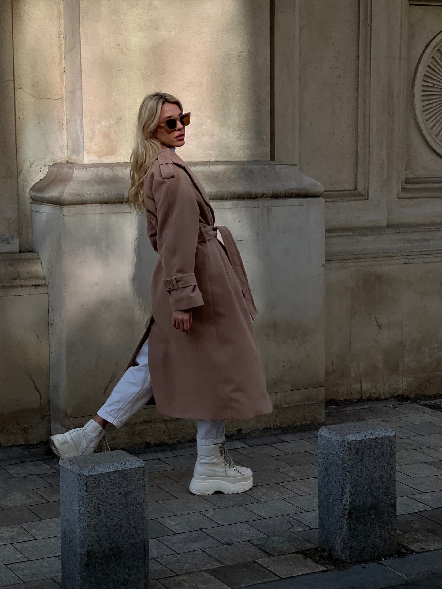 Cashmere Light Pink Coat
