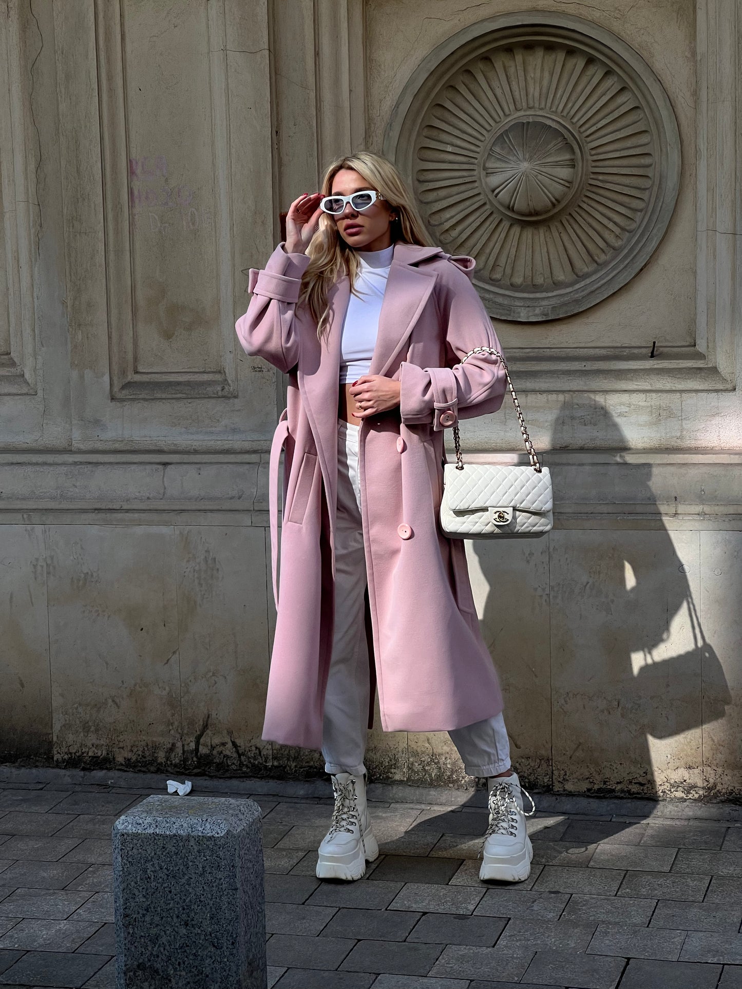 Cashmere Light Pink Coat