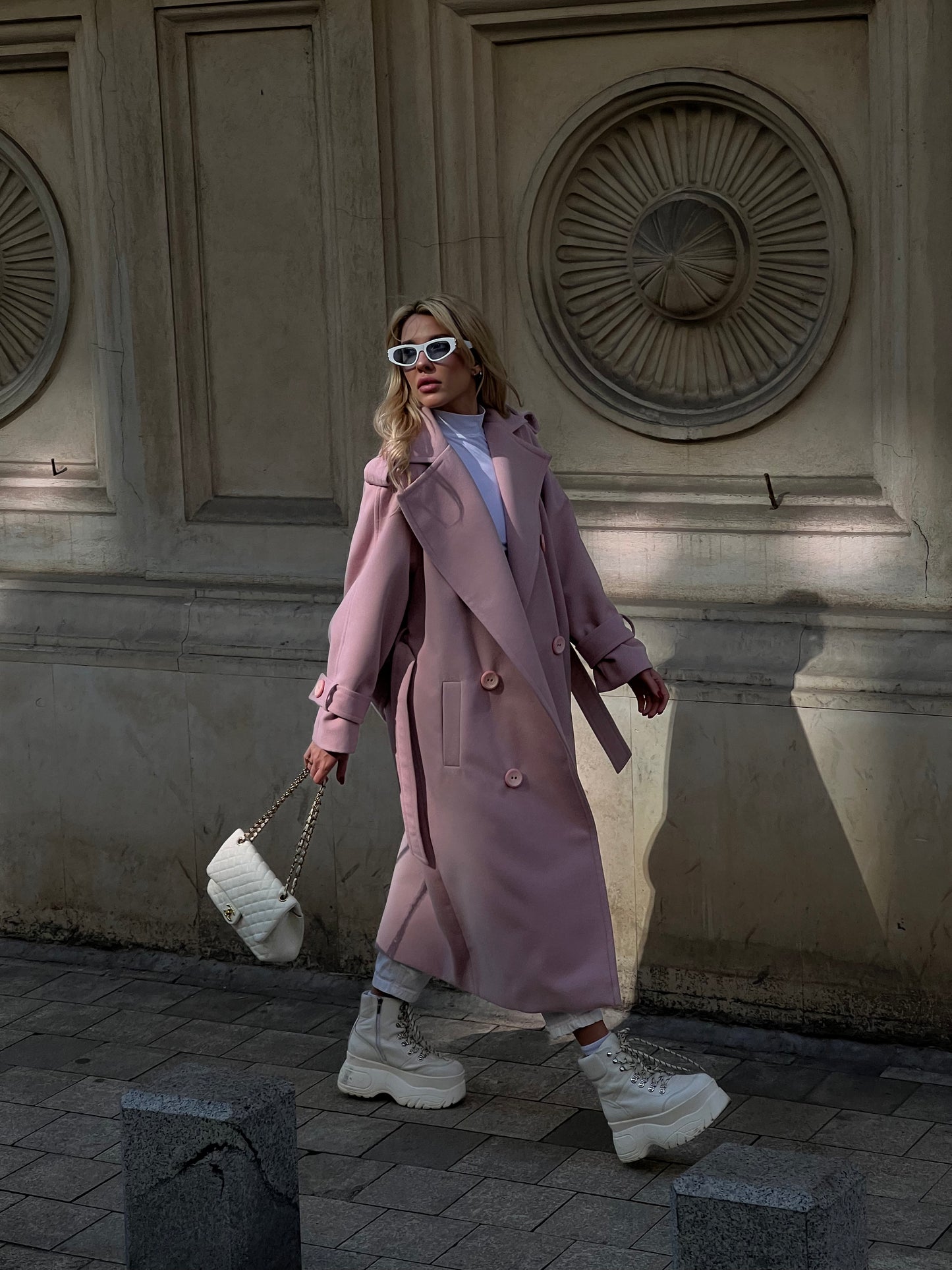 Cashmere Light Pink Coat